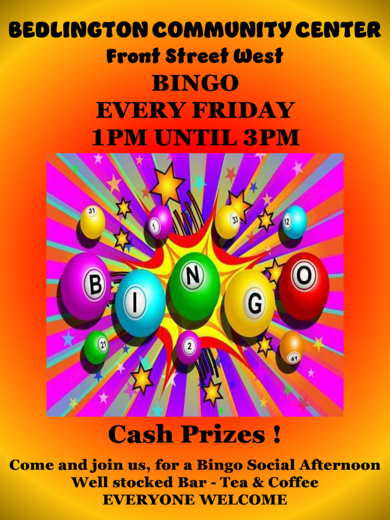 Join us for some fun and Bingo. Everyone welcome